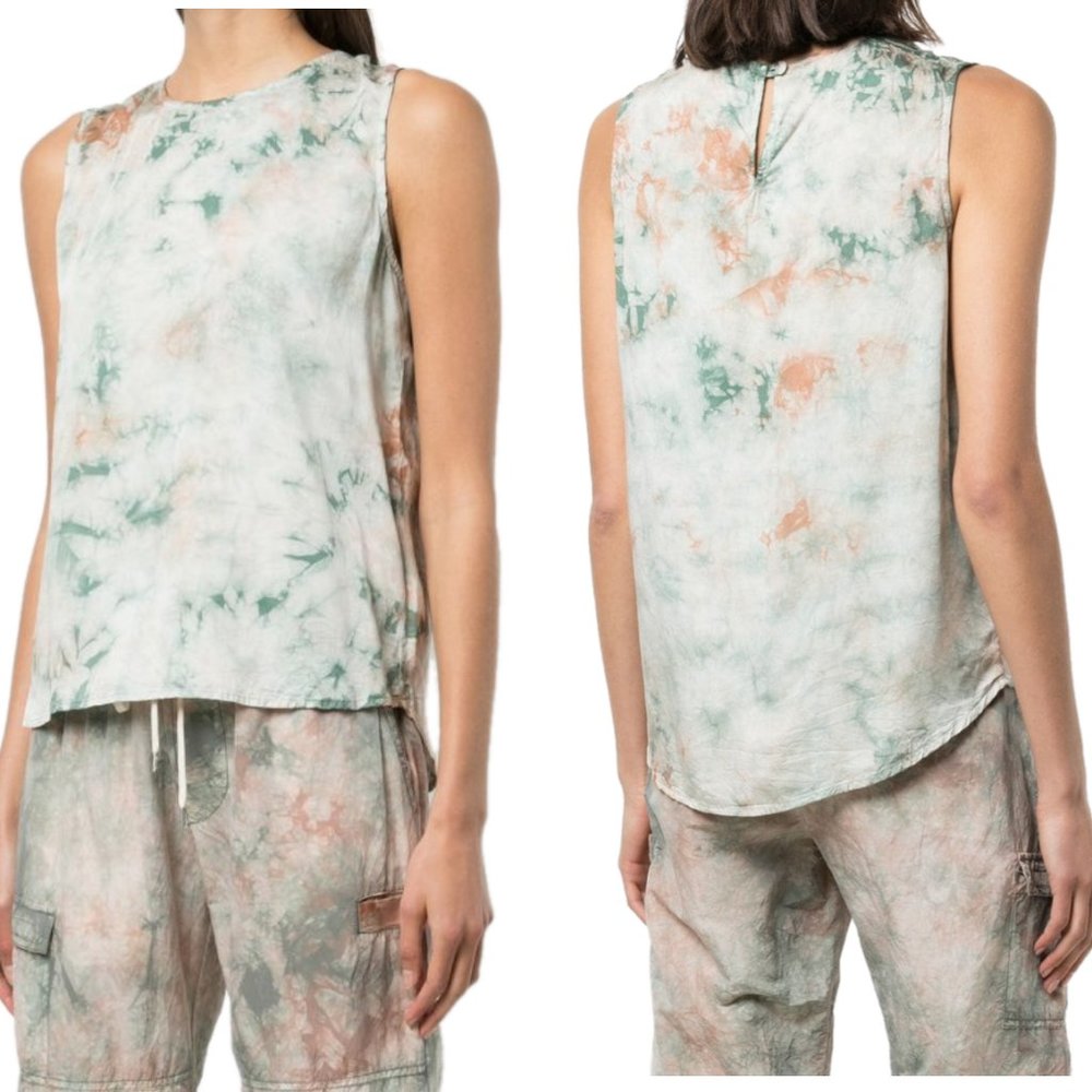 JOHN ELLIOTT Tie dye sleeveless top XS Micro Modal